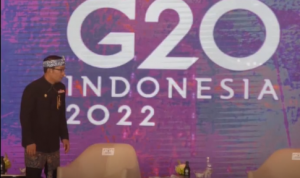 Gubernur Jabar Ridwan Kamil Ridwan Kamil mengajak kepada masyarakat, khususnya di Jabar untuk aktif dalam memeriahkan penyelenggaraan G20. Misalnya dengan memberikan beberapa pemikiran tentang isu dan tantangan dunia saat ini via media sosial. Foto: Humas Jabar.