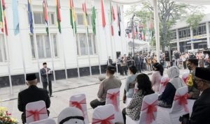 Wakil Gubernur Jawa Barat Uu Ruzhanul Ulum mengemukakan, peringatan 67 tahun Konferensi Asia Afrika menjadi momentum untuk membangkitkan semangat perdamaian dunia. Foto: Humas Jabar.